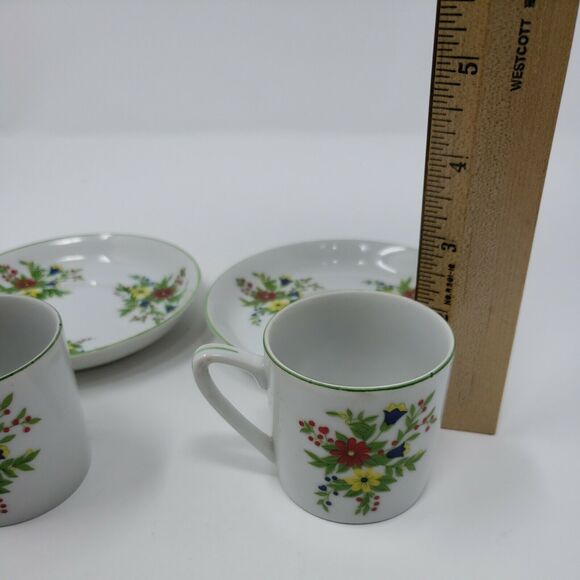 Shafford Persian Garden Japan Two Tea Cups & Saucers Vintage 1970s New Old Stock - Picture 11 of 12